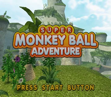 Super Monkey Ball Adventure screen shot title